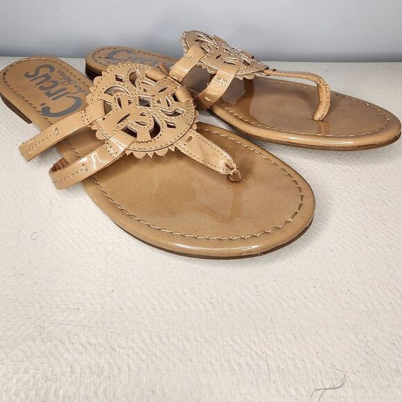 CIRCUS By Sam Edelman Canyon Flat Sandals Almond Size 8 - Picture 1 of 5